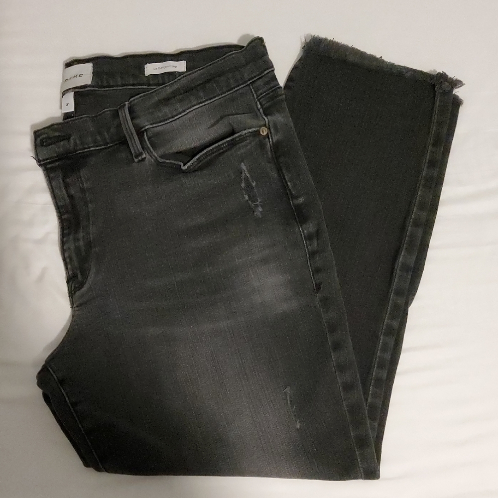 Frame Denim "Le Garcon" Crop Jeans